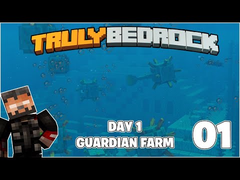 Epic Beginnings: Guardian Farm Day 1 Truly Bedrock SMP