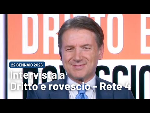 Giuseppe Conte intervistato da Paolo Del Debbio a "Dritto e Rovescio" | 23/01/2026