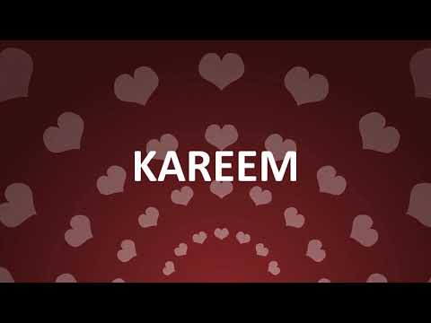 HAPPY BIRTHDAY KAREEM