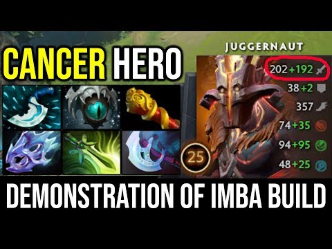 OMFG CRAZY CANCER OMNISLASH [Juggernaut] Best Demonstration of IMBA Build 7.20e 23Kills Dota 2