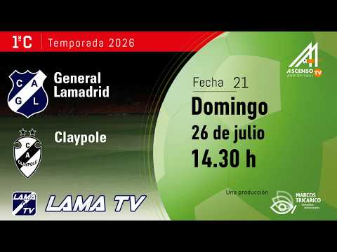 #PRIMERA C | GRAL. LAMADRID - CLAYPOLE | FECHA 21