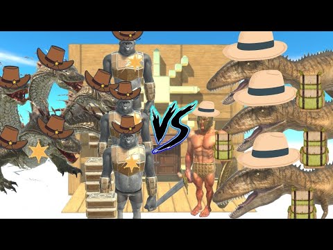 GHOR BROTHERS+ HYDRA SISTERS + X3 REVOLTED CARNIVORE DINOS VS CARCHA SCOUT BROTHERS +PRIMATES + ARBS