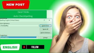 Automate your spelling check in English on an Excel sheet. #excel #exceltips   #exceltricks