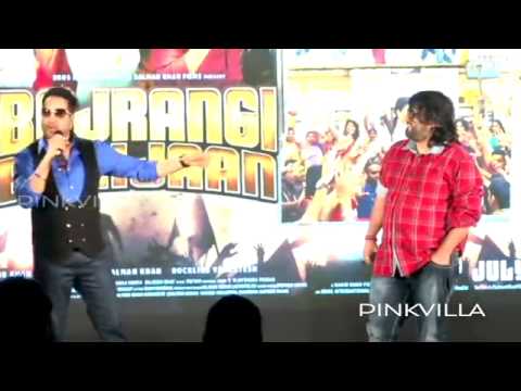 Salman Khan, Mika Singh and Team launch the song Aaj Ki Party from Bajrangi Bhaijaan
