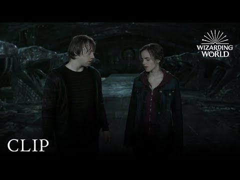 Hermione Destroys Horcrux and Kisses Ron | Harry Potter and The Deathly Hallows Pt. 2