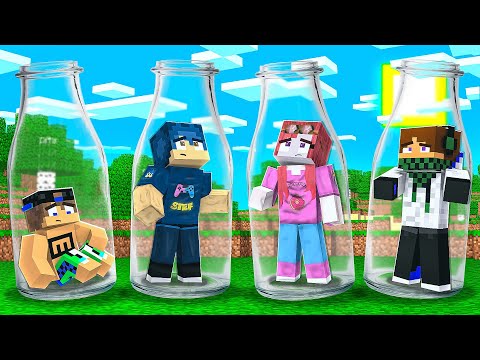 SIAMO INTRAPPOLATI NELLE BOTTIGLIE DI MINECRAFT! *FINALE*