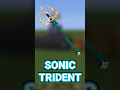 Hiro - Minecraft Bedrock Sonic Trident using 1 Command Block Only #minecraft #commandblock