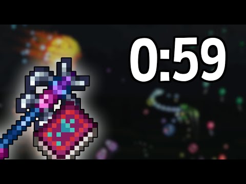 Blade Staff + Mage Hybrid Killing Master Mode Twins In Less Than A Minute! (Terraria 1.4.5)