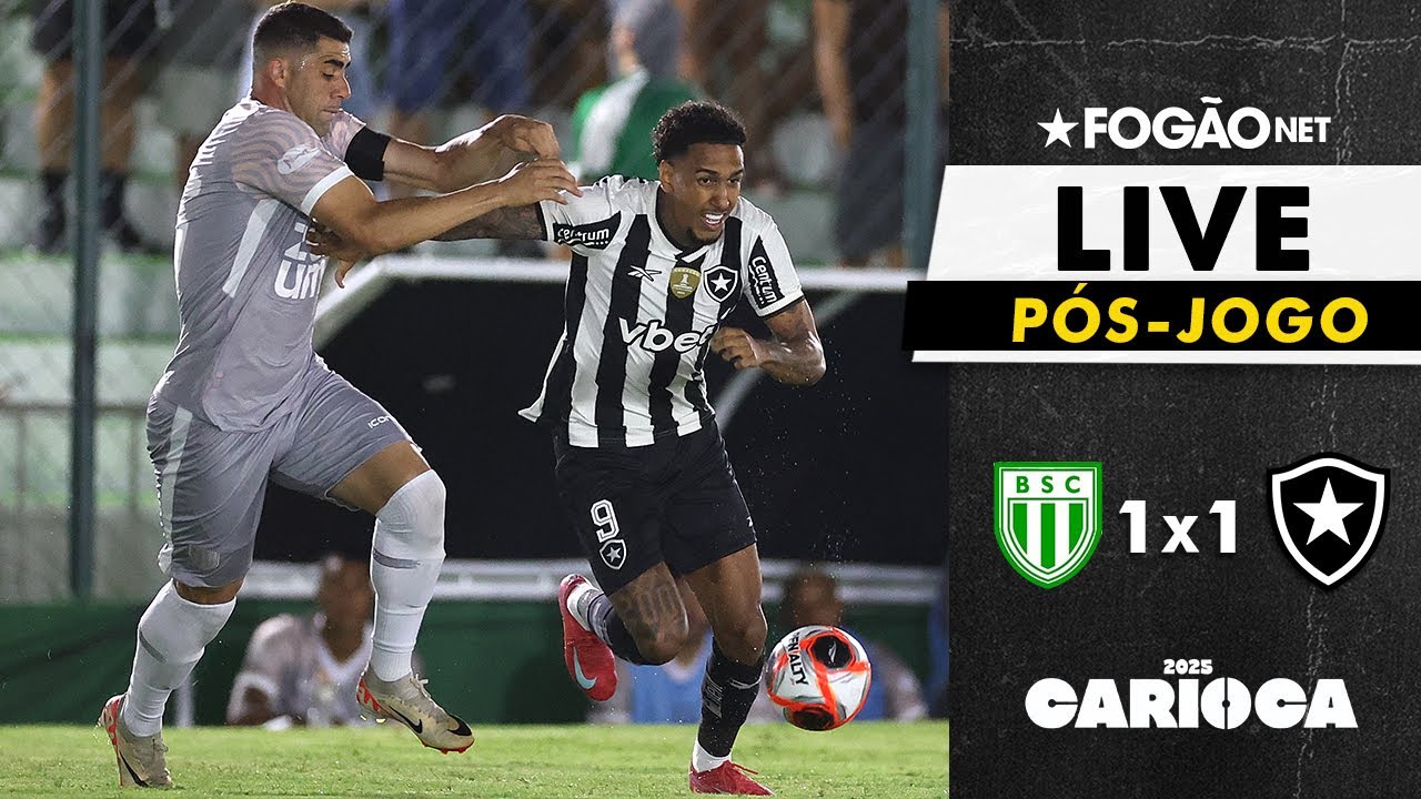 LIVE | Pós-jogo e repercussão do empate entre Botafogo e Boavista pelo Carioca 2025