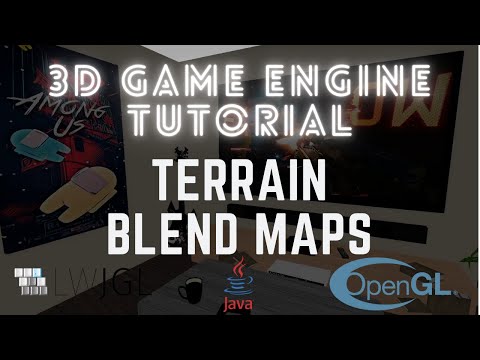 3D Game Engine - Terrain Blend Maps - #21 LWJGL / OpenGL