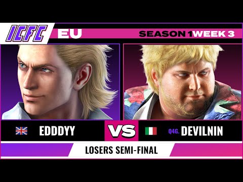 Q4G. Devilnin (Steve) vs Edddyy (Bob) - ICFC EU: Season 1 Week 3 - Losers Semi-Final