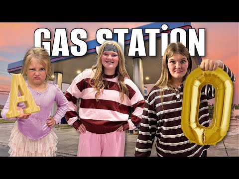 EATiNG at GAS STATiONS for 24 HOURS! Choose your LETTER