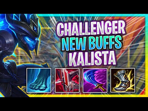 KOREAN CHALLENGER PLAYS KALISTA NEW BUFFS! | Korean Challenger  Plays Kalista ADC vs Jinx! |
