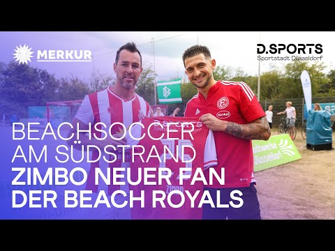 Beachsoccer am Südstrand: Zimbo neuer Fan der Beach Royals