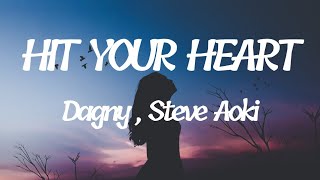 Dagny , Steve Aoki - Hit your Heart ( lyrics )
