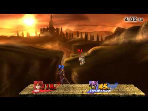 Smash 4 Roy vs Captain Falcon - For Glory - Captain Dash-grab