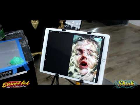 Joybacks - tattoo retrato  con agua