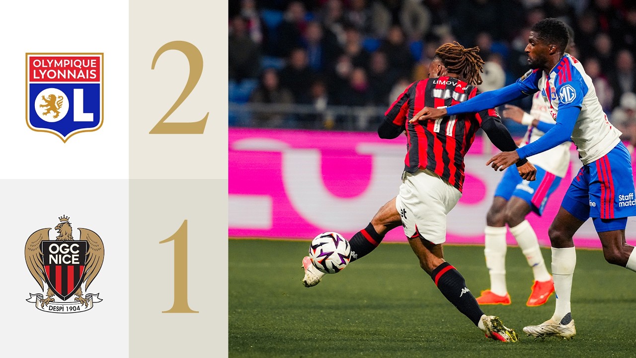 Olympique Lyonnais 2 - 1 OGC Nice highlights