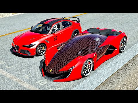 Ferrari Impronta vs Alfa Romeo Giulia GTAm at Laguna Seca