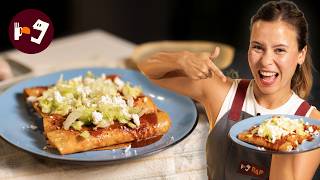¿Sobras de pollo? Aprovecha y prepara estas ENCHILADAS ROJAS