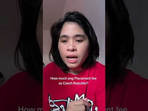 How much ang placement fee sa Czech Republic for OFW? #czech #pf #ofwinczech #apply #placementfee