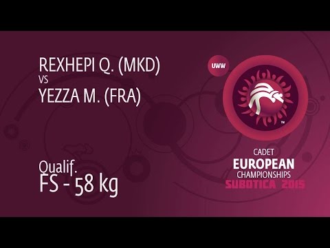 Qual. FS - 58 kg: M. YEZZA (FRA) df. Q. REXHEPI (MKD), 6-2