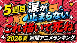 【5週目】通算5度目くらいの号泣【これ描いて死ね / 2026夏週間アニメランキング / おすすめアニメ】