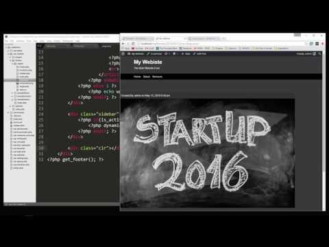 Learn To Create WordPress Themes By Building 10 Projects Widget Locations Comments