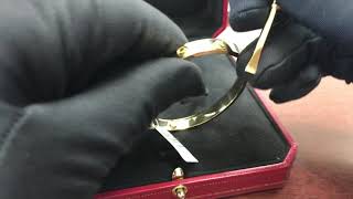 How to unscrew and screw a genuine Cartier LOVE Bracelet Boca Raton