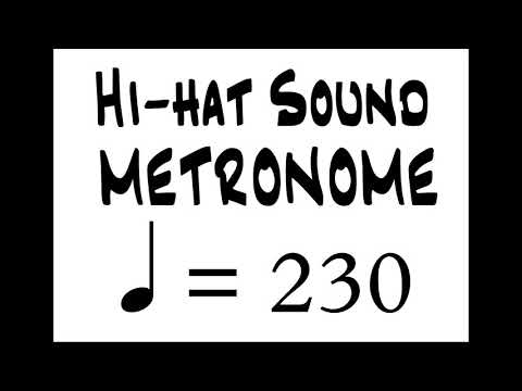 BPM 230 Hi Hat Sound Metronome