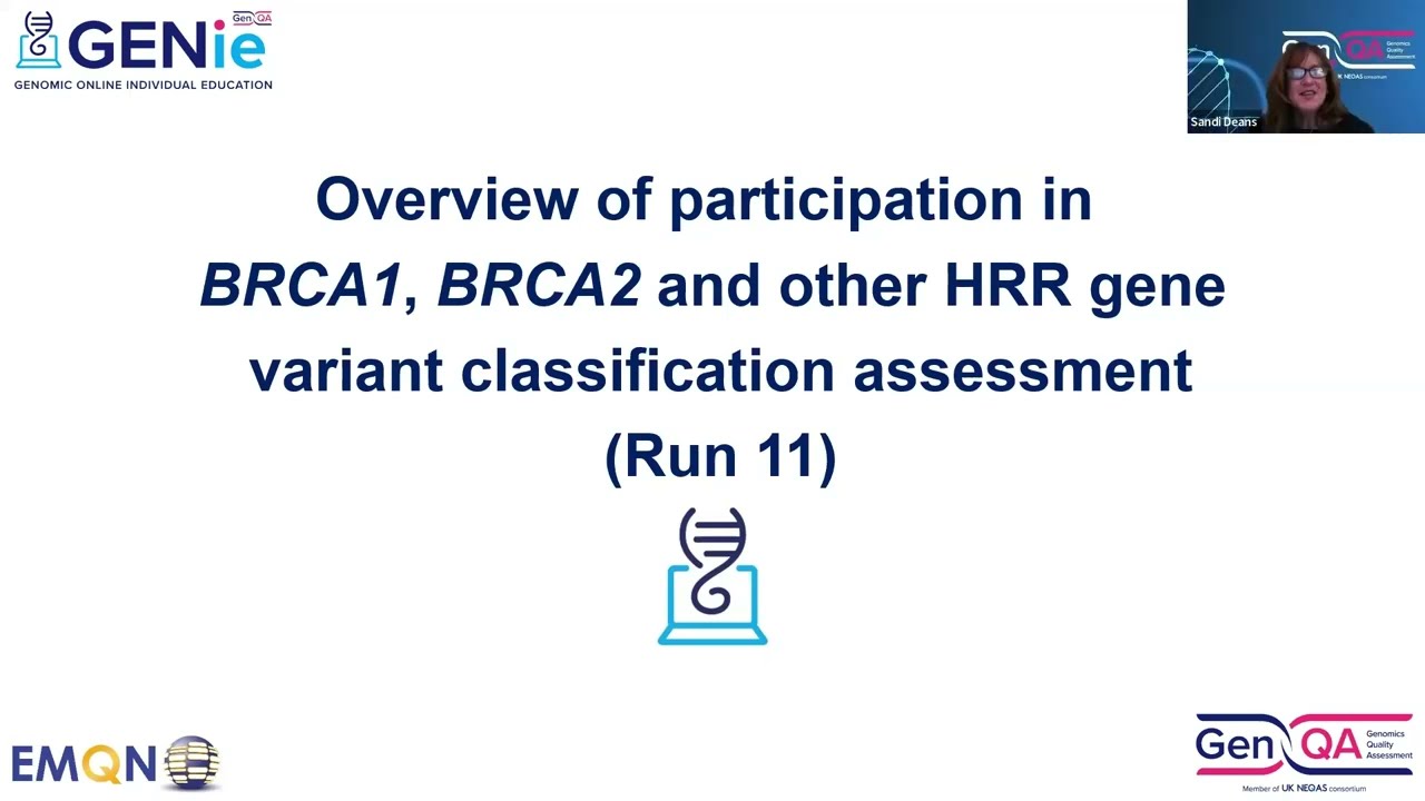 Ensuring accurate classification of BRCA1, BRCA2 and HRR gene variants - Run 11 (November 15 2023)