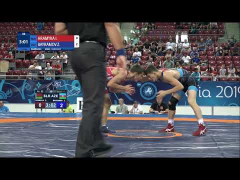 Qual. FS - 55 kg: I. HRAMYKA (BLR) v. Z. BAYRAMOV (AZE)