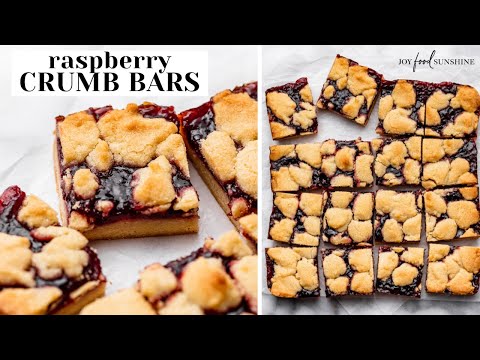 The BEST Raspberry Crumb Bars