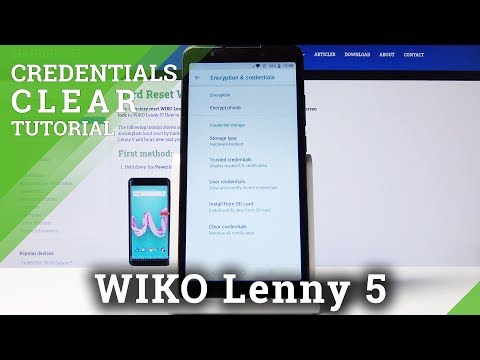 How to Clear Credentials in WIKO Lenny 5 – Delete Licenses