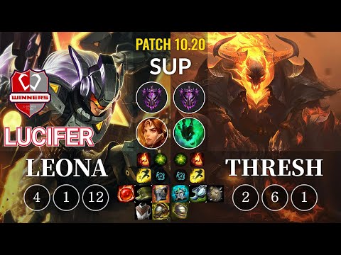 WNS Lucifer Leona vs Thresh Sup - KR Patch 10.20