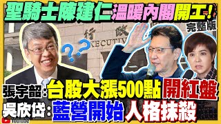 陳建仁上任股市漲！美議員邀蔡英文國會演說