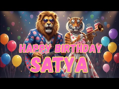 SATYA Happy Birthday Song - Happy Birthday to Satya