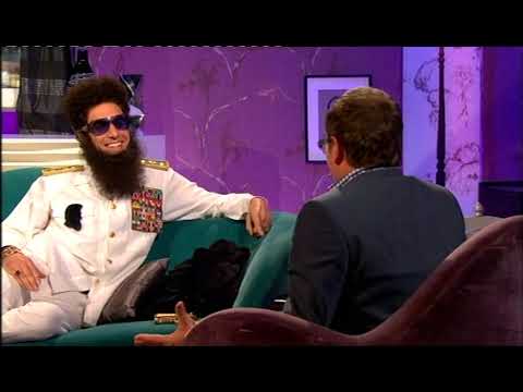 Admiral General Aladeen (Sacha Baron Cohen) on Alan Carr's Chatty Man 2012