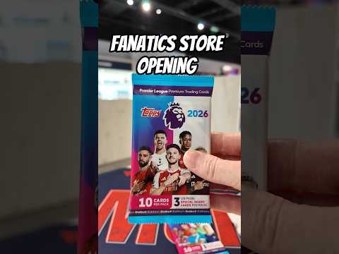 OPENING FOOTBALL CARD PACKS Inside The Brand NEW FANATICS STORE In Manchester