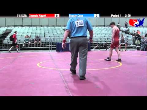 Joseph Hayek vs. Randy Cruz at 2013 Junior Nationals - FILA - FS