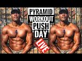 Push Day Workout for Mass | Pyramid Training for Muscle Mass