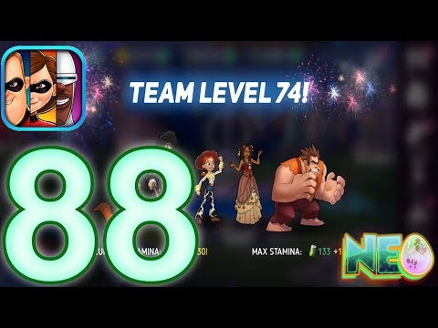 Disney Heroes Battle Mode: Gameplay Walkthrough Part 88 - Team Level 74! (iOS, Android)