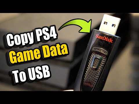 How to SAVE PS4 GAME DATA onto USB DRIVE (PS4 Tutorial)