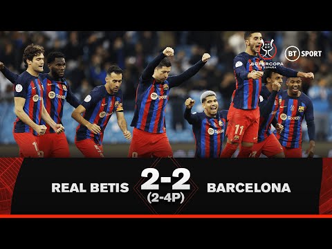 Real Betis vs Barcelona (2-2, 2-4p) | El Clasico here we come | Supercopa de España Highlights