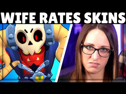 My Wife Rates the BEST & WORST Skin for all 44 Brawlers!