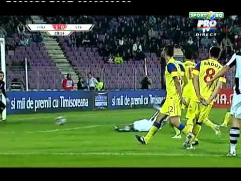 Cupa Romaniei Optimi - Poli Timisoara 2-0 Steaua - Rezumat - 27 Octombrie 2011