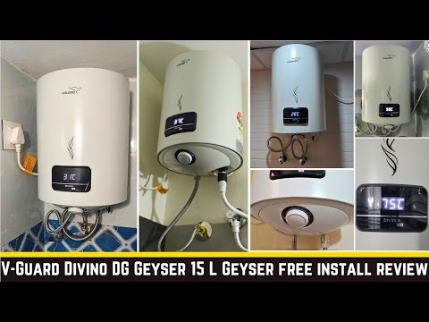 V-Guard Divino DG Geyser 15 Litre Water Heater - free install ? water heating time detail review.