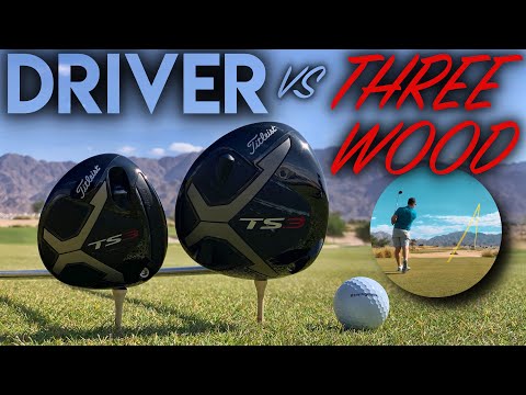 DRIVER vs THREE WOOD - Titleist TS3 Face Off! Course Vlog at Ayla Golf Club