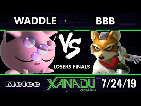 S@X 312 SSBM - Waddle (Jigglypuff) Vs. BBB (Falco, Fox) Smash Melee Losers Finals