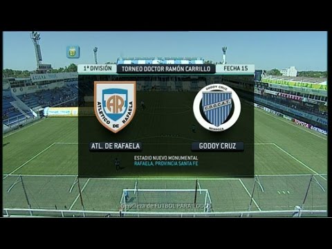 Fútbol en vivo. Rafaela -  Godoy Cruz. Fecha 15. Torneo Primera División 2014. FPT.